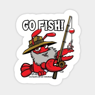 Lil' Lobster Whisk'ahs Goes Fishin' Magnet