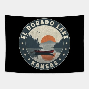 El Dorado Lake Kansas Sunset Tapestry