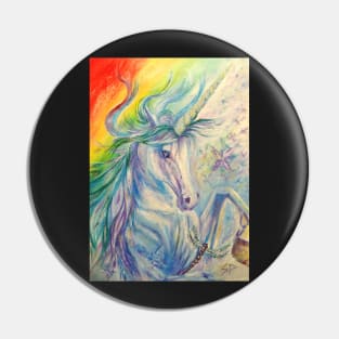 Rainbow unicorn Pin