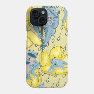 Singing Frogs in the Rain Phone Case