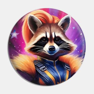 Drag Queen Rocket Raccoon Pin