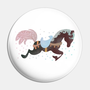 Retro Galloping Horse Pin