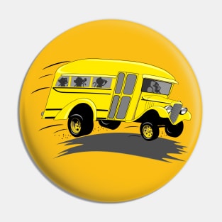 Back to School! A School Bus full of monkeys Pin