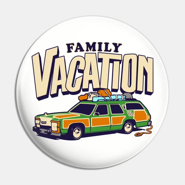 Roadtrip! Family Vacation Shirts for the whole family with Griswold Station Wagon Pin by ChattanoogaTshirt