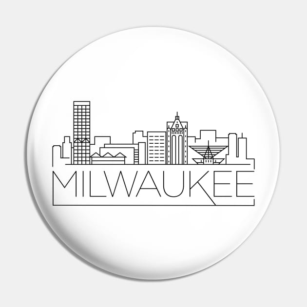 Milwaukee minimal skyline Pin by kursatunsal