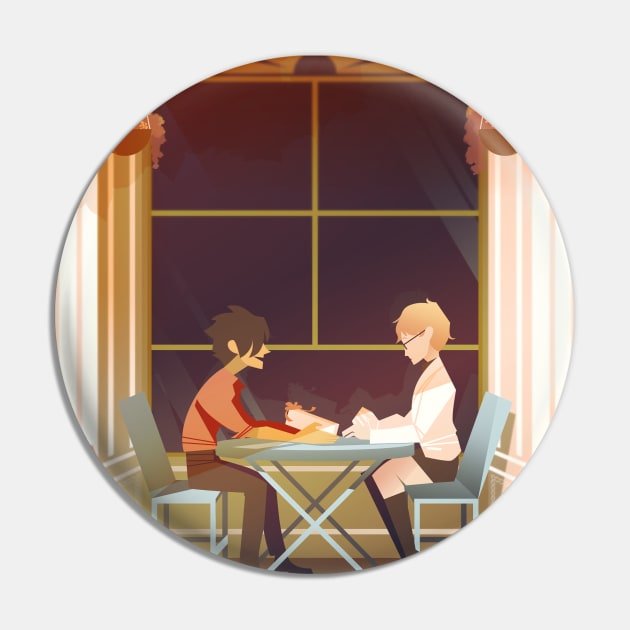 HQ: Cafe Date Pin by MOONSTERM