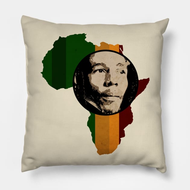 Africa Ras Pillow by CTShirts