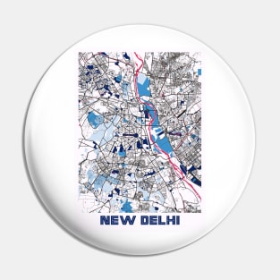 New Delhi - India MilkTea City Map Pin