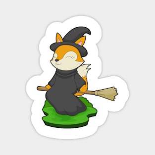 Fox Halloween Witch Magnet