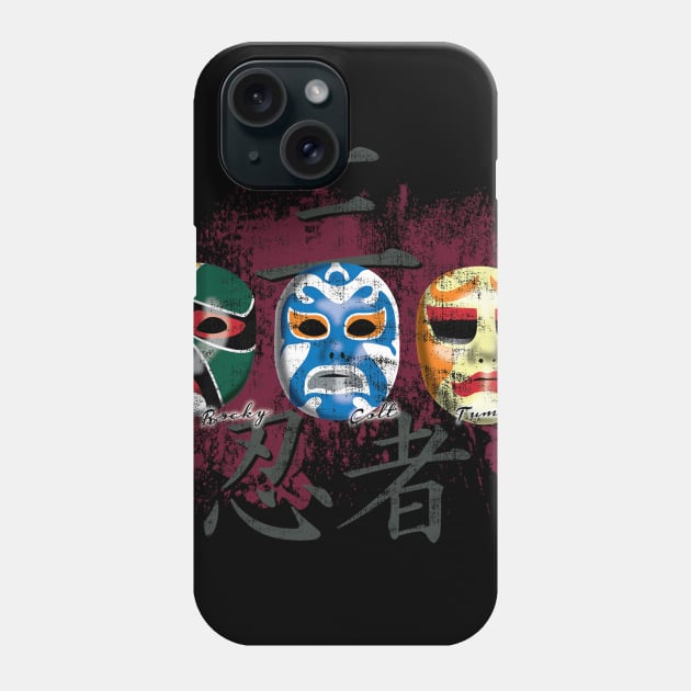 3 Ninjas Masks Phone Case by mikerozon