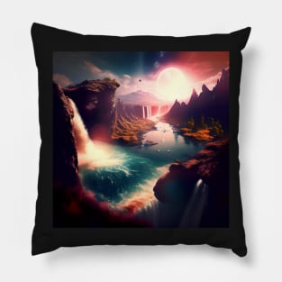 The River of the Fantasy World Pillow