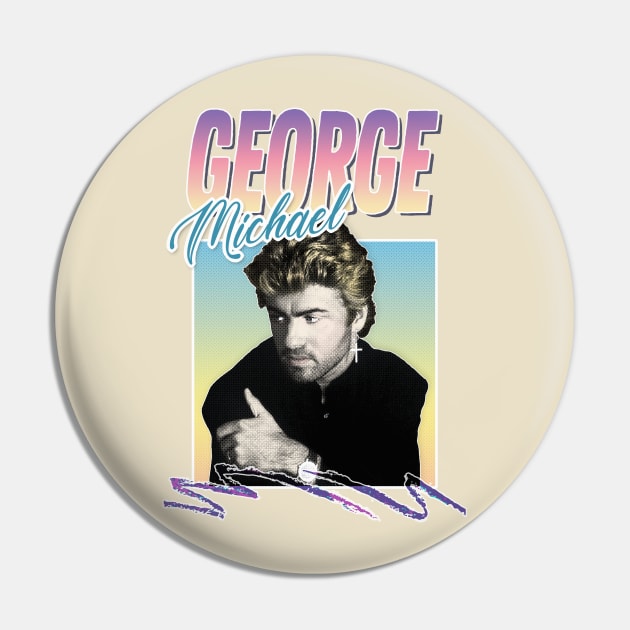 George Michael 80s Styled Aesthetic Design Pin by DankFutura