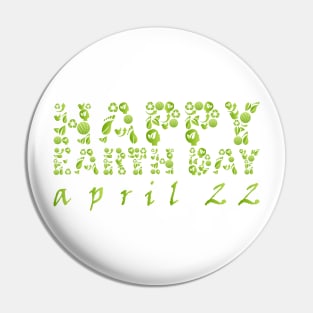 Earth Day Celebration 3 Pin