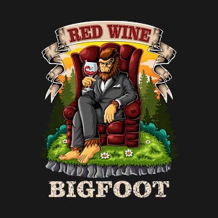 Bigfoot wine lover T-Shirt