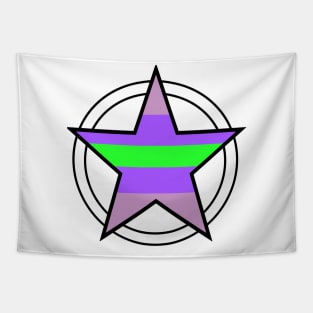 Trigender Pride Pentacle Tapestry