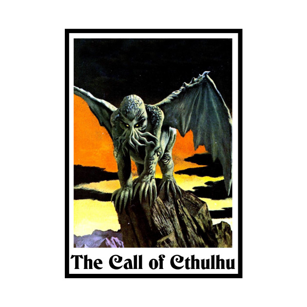 The Call of Cthulhu - Lovecraft Art Poster by WrittersQuotes