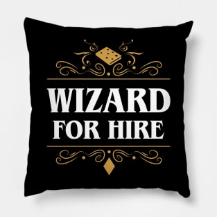 Wizard For Hire Pillow