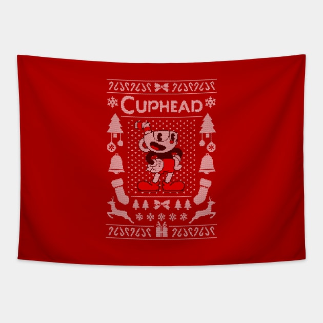 Ugly Sweater / Cuphead Tapestry by Woah_Jonny