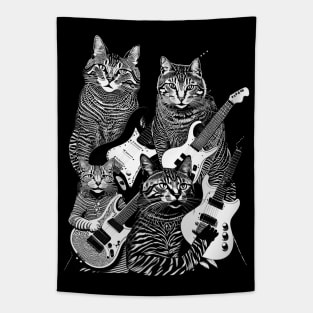 Guitar Cats Tapestry