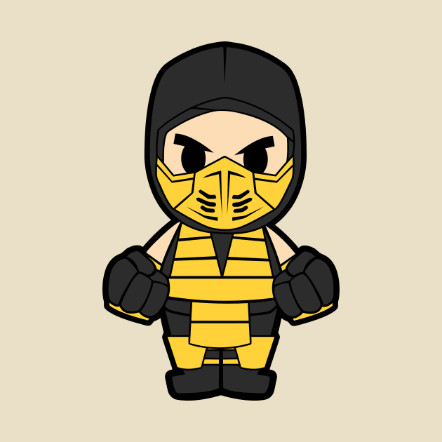 Scorpion Mortal Kombat Chibi by untitleddada