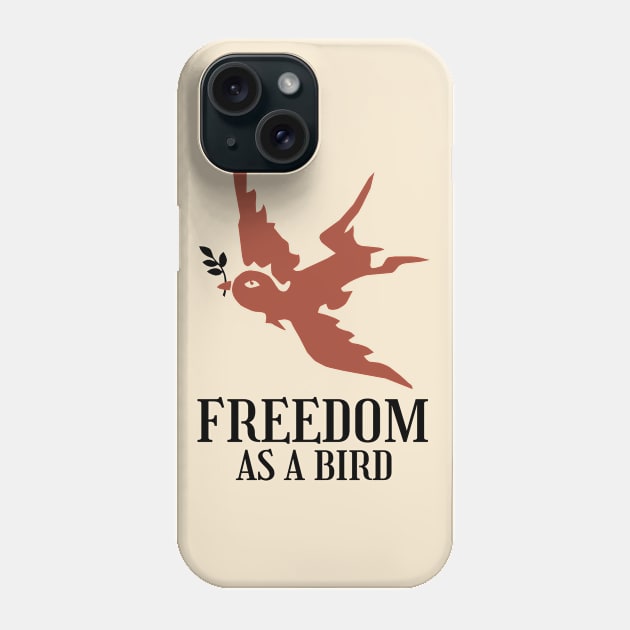 Vintage Freedom Bird Sign Phone Case by KewaleeTee