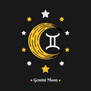 Gemini Moon - Astrology Zodiac Sign - Natal Chart Horoscope Star Tarot Mercury T-Shirt