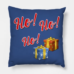 Ho Ho Ho Christmas Presents Pillow