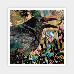 Colourful Corvids 1 Magnet