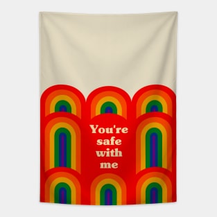 You're Safe With Me - LGBTQIA Ally Tapestry