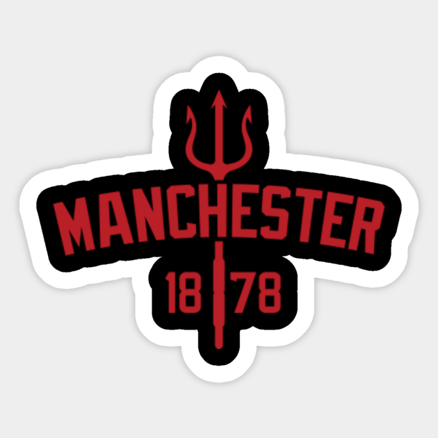 Manchester Is Red British Premier League Soccer Jersey Manchester Sticker Teepublic