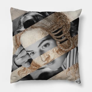 Head of Woman by Leonardo da Vinci and Ingrid B. Pillow