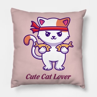 Cute cat lover Pillow