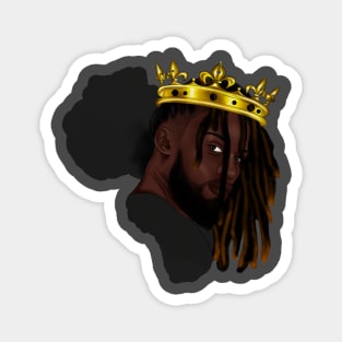 Africa Map, Proud African Man, Black Pride Magnet