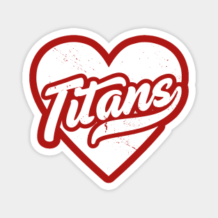 Vintage Titans School Spirit // High School Football Mascot // Go Titans Magnet