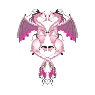 Pink Love Dragons T-Shirt