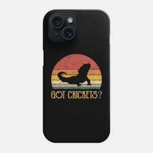 Got Crickets Funny Bearded Dragon Gifts Phone Case