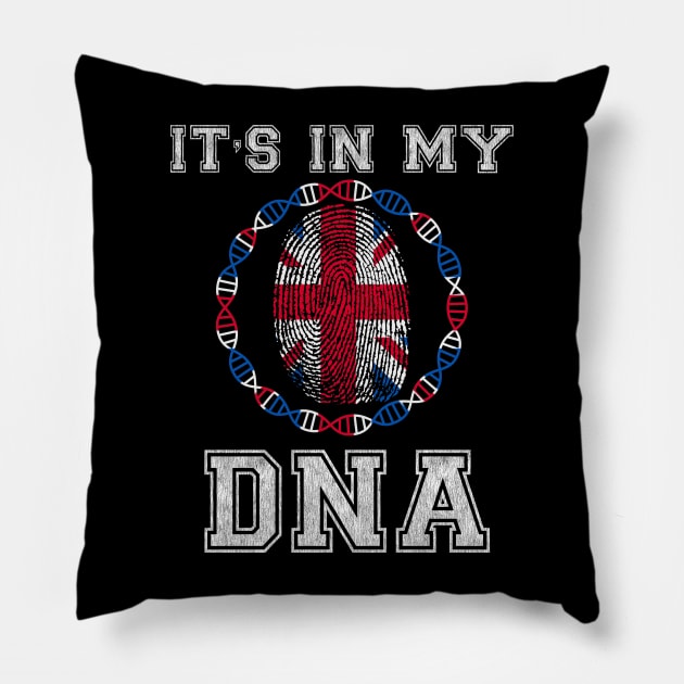 Britain  It's In My DNA - Gift for British From Britain Pillow by Country Flags