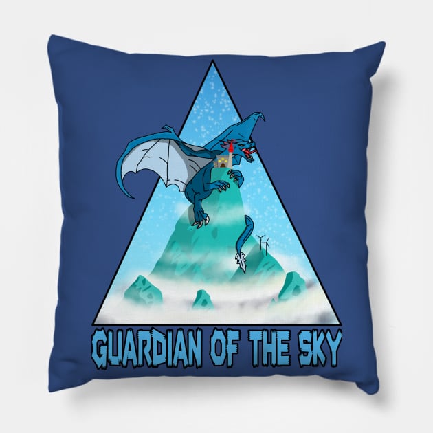 Guardian of the Sky - English Version Pillow by thearkhive