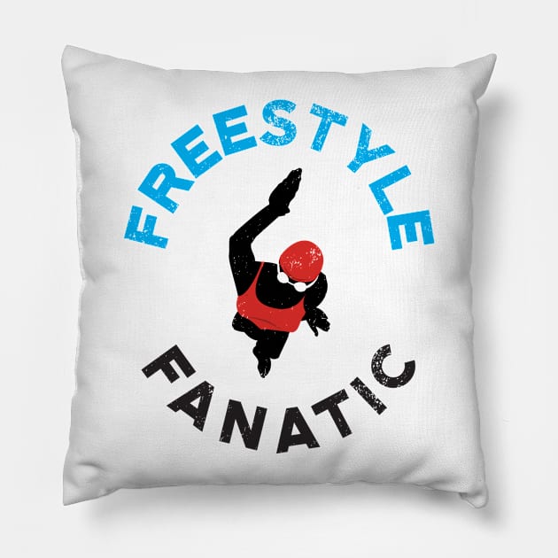 Womens Freestyle Fanatic Swim 2 Pillow by atomguy