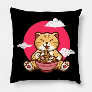 Ramen Cat Pillow