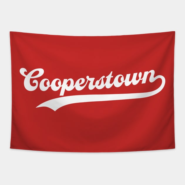 Cooperstown New York Vacation Baseball Tapestry by PodDesignShop