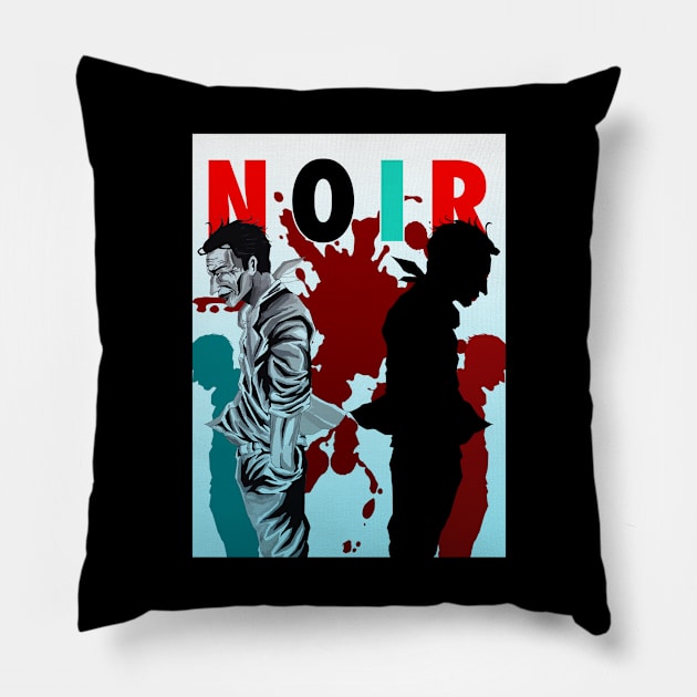 NOIR Pillow by theanomalius_merch