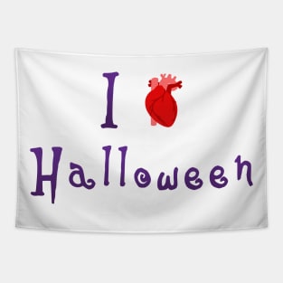 I Love Halloween - Human Heart Tapestry