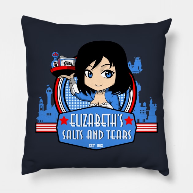 Elizabeth's Salts and Tears Pillow by CoinboxTees