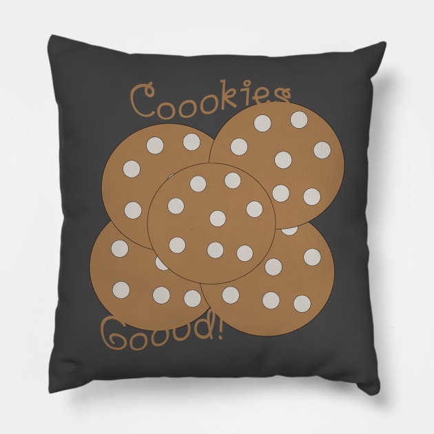 Cookies Goood! White Chocolate Pillow by Aviana Designs