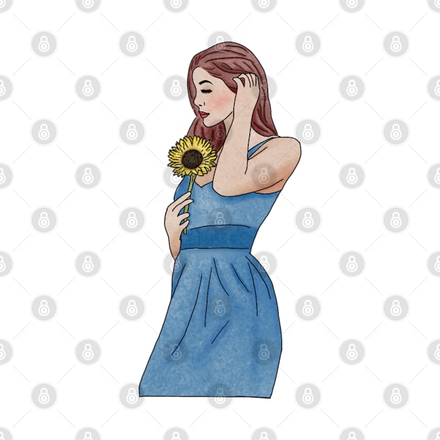 Sunflower girl (3) by piscoletters