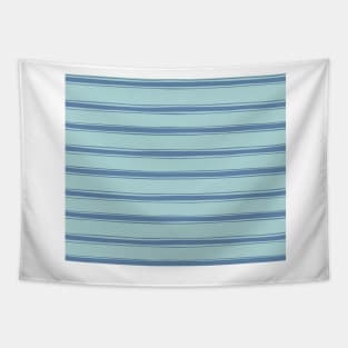 Cobalt blue french striped Tapestry