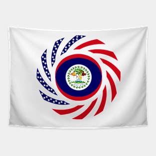 Belizean American Multinational Patriot Flag Series Tapestry