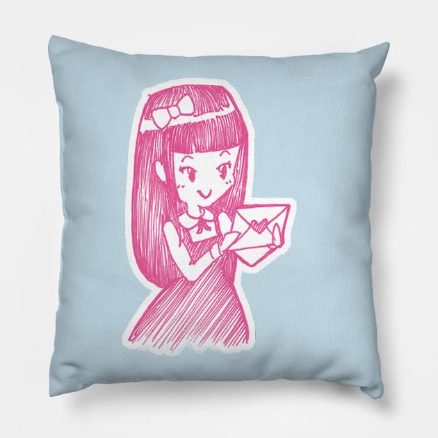 Lolita Penpals Pillow by Kittykaya