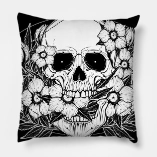 Floral skull Pillow